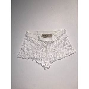 EMILIO PUCCI White Pothole Shorts, XS